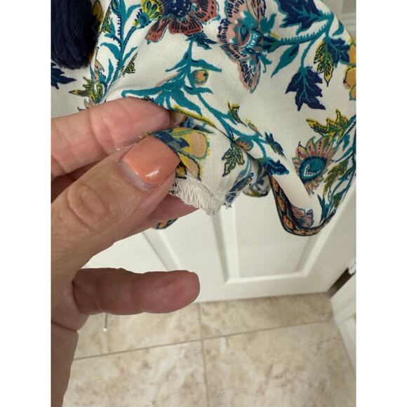 Blue Rain small short romper cold shoulder new embroidered tassels ($59 retail) - Picture 12 of 14